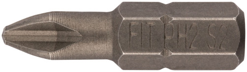 Биты CrMo сталь S2, упаковка блистер, односторонние 25 мм РН2, 20 шт.