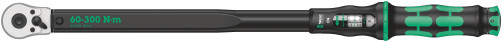 Click-Torque C 4 Torque wrench with ratchet, with reverse, square 1/2" DR, 60-300 Nm, error ± 3%, 595 mm