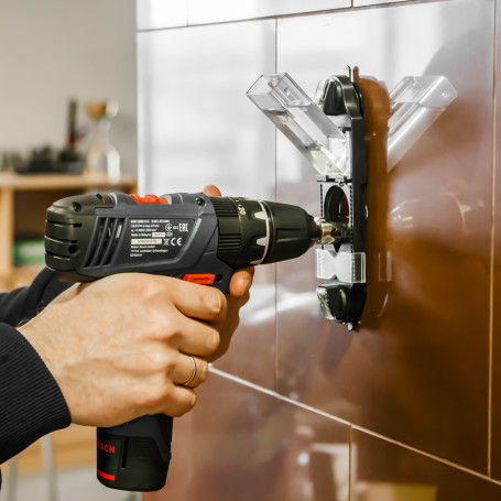 Drill guide from 4 to 35 mm, for diamond crowns, with cooling capacity (247-033)