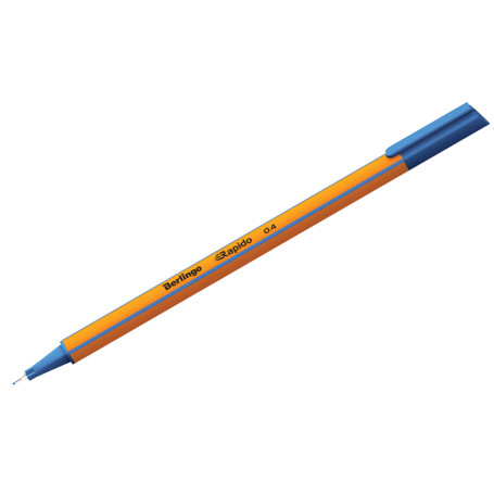 Ручка капиллярная Berlingo "Rapido" синяя, 0,4 мм, трехгранная