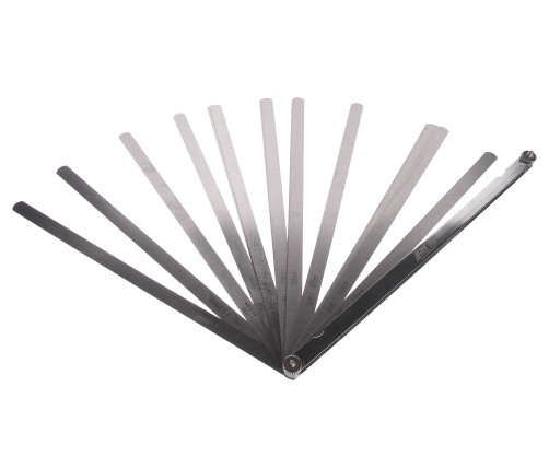 Set of straight elongated probes (300mm) for measuring the gap (0.038-1.016mm; 0.0015"-0.04") 25 blades JTC /1