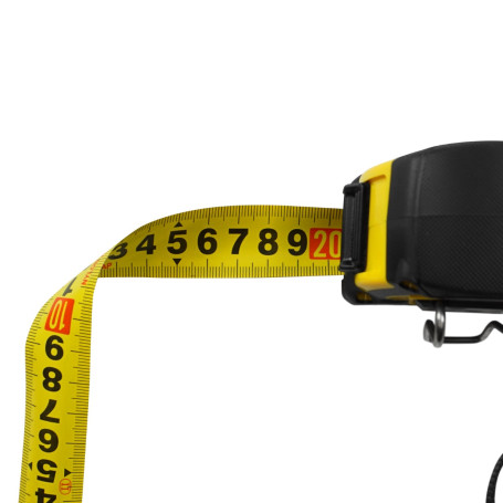 Impact-resistant tape measure 5m*25mm BERGER BG1352 (magnet, nylon, double-sided scale)