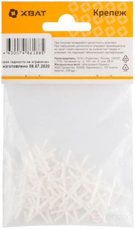 Крестики для кафеля 1,5 мм (фасовка 50 шт.)