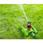 Garden sprinkler, 6 functions, with drive