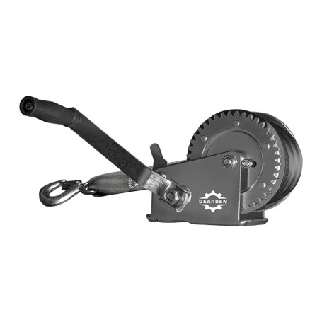 Manual drum winch GEARSEN FD-1000 (1133kg, 10m tape)