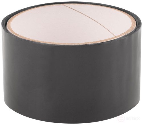 Лента клейкая сантехническая ПВХ для труб, черная, 50 мм х 0,5 мм х 1,5 м