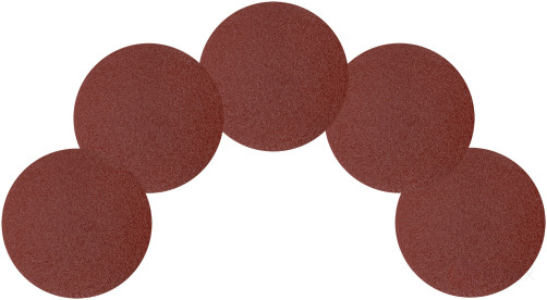 Круги шлифовальные сплошные (липучка), алюминий-оксидные, 125 мм, 5 шт. Р 36