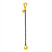 Sling hook-shortening hook 1SC OCALIFT 9t 3m chain glazed chain T8 10x30 for tightening cargo
