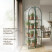 Greenhouse greenhouse on the windowsill Geoplastboard 59x39x160 cm 4 shelves with a cover arch color green