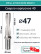 DRILL 47XD4 WCM 080412 body drill bit - 47 mm / WCMT 080412 plate