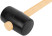 Rubber mallet, wooden handle 55 mm ( 400 gr )