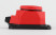ERA K-1e-RED-IP44 rubber earthing pad 1 socket 16A IP44 red