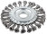 Paddle wheel, seat diameter 22.2 mm, 125 mm twisted steel wire, blister