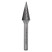 KORNOR conical borehole 6 mm, double notch