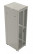 TTB-4266-DD-RAL7035 Floor cabinet 19-inch, 42U, 2055x600x600mm (HxWxD), front and rear hinged perforated doors (75%), handle with lock, new type roof, color gray (RAL 7035) (disassembled)