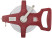 Measuring tape, red open case, fiberglass tape 50 m