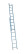 The ladder is aluminum 2-section universal 9 steps. (2x9) Pros