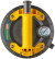 Reinforced glass jack, pressure gauge, quick pressure relief, plastic case, 200 mm, 200 kg