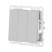Switch 3-cl.(diagram 1+1+1 ) 16 A, 250 B (silver metallic) LK80