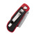 Trapezoidal knife with automatic locking