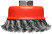 Cup holder, M14 nut, 75 mm twisted steel wire, blister