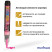 Chalk marker MunHwa "Black Board Marker" pink, 3mm, water base