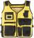 Tool vest, polyester, 13 compartments