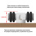 Mini double rubber support rollers for glass, wood, plastic. The set includes 4 rollers