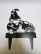 Large garden figurine "Gnome with watering can and flowers"