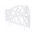Decorative garden fence for garden and country Geoplastboard 300x26 cm, white