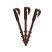 Drip irrigation pegs 40 pieces for tube d 16mm brown