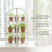 Greenhouse window sill greenhouse with rounded top Geoplastboard 46x24x75 cm 3 shelves color white