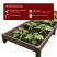 PVC plastic bed 1x3 m height 14 cm, color brown