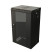 TDB-6U-GP-RAL9004 Wall cabinet 10", 6U, 366.5x390x300, set size 254 mm, with glass door, opening walls, possibility of installing a fan, color black (RAL 9004) (assembled)