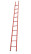 LSPD-3.8AMGK single-section dielectric fiberglass ladder, abrasive coating of steps, hooks, metal end caps (Soft ground) h=3850mm, steps 10