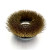 Corrugated cup brush, D125 mm, M14 fit, brass corrugated wire MES 0.30 mm