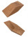 Wood-polymer tray for washing gold, V-shaped, 570x320 x110 mm