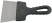 Spatula, stainless steel blade, plastic handle 150 mm