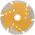 Universal diamond cutting disc with protective sectors (dry and wet cutting) 125x1.9x7x22.2 mm