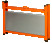 Portable workbench made of MDF and galvanized countertops orange 1200 x 510 x 840 mm