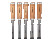 Set of chisels with wooden handles , 5 pcs