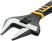 Adjustable "Style" wrench, narrow jaws, scale, extra magnification.gripper, rubberized. handle 250mm (50mm)