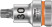 8767 B HF TORX® Zyklop End head with insert, DR 3/8", with fixing function, TX 30 x 35 mm