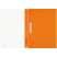 Папка-скоросшиватель пластик. перф. СТАММ А4, 180мкм, оранжевая с прозр. верхом