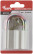 Padlock, aluminum alloy body 55x42 mm, steel shackle 10 mm