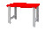 Сверхмощный верстак, металлическая столешница с 4-мя ножками оранжевый 1500 x 750 x 1030 мм