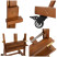 Easel outdoor studio Gamma "Old master", 59,5*59,5*190 (370) see, red lacquered beech