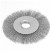 Ear brush, 125 mm, "Flat", 0.3mm twisted stainless wire, 22.2mm Denzel fit