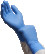 Puretech® Neutrino Protect nitrile gloves with textures.fingers 30 cm, S, blue, 50 pairs/pack G3051