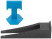 SVP (Tile Leveling System), "Flag" Clips 50 pcs. and Wedges 50 pcs., set, seam width 2.0 mm